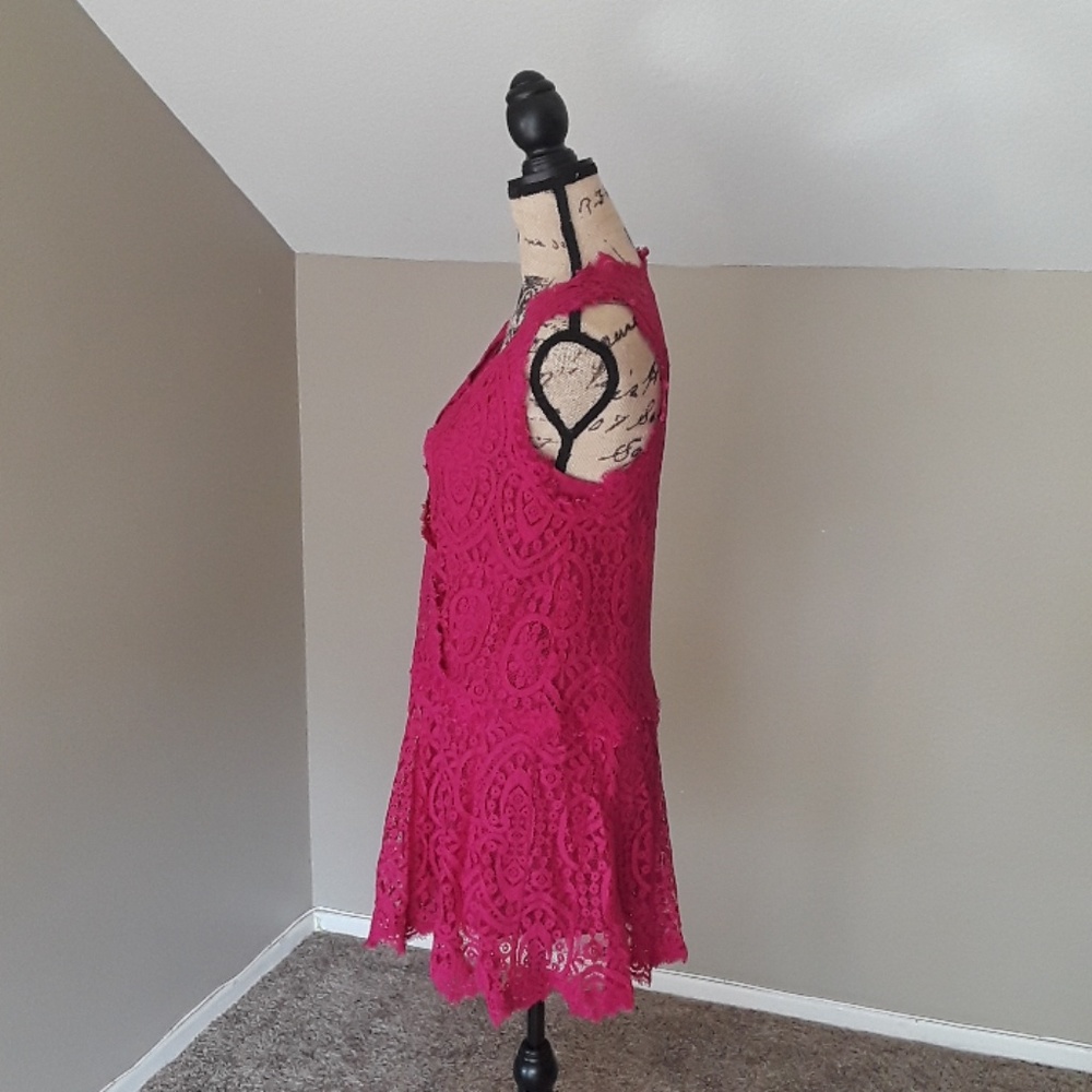 NWT, Free People Heart in Two Lace Mini Dress - Picture 11 of 15